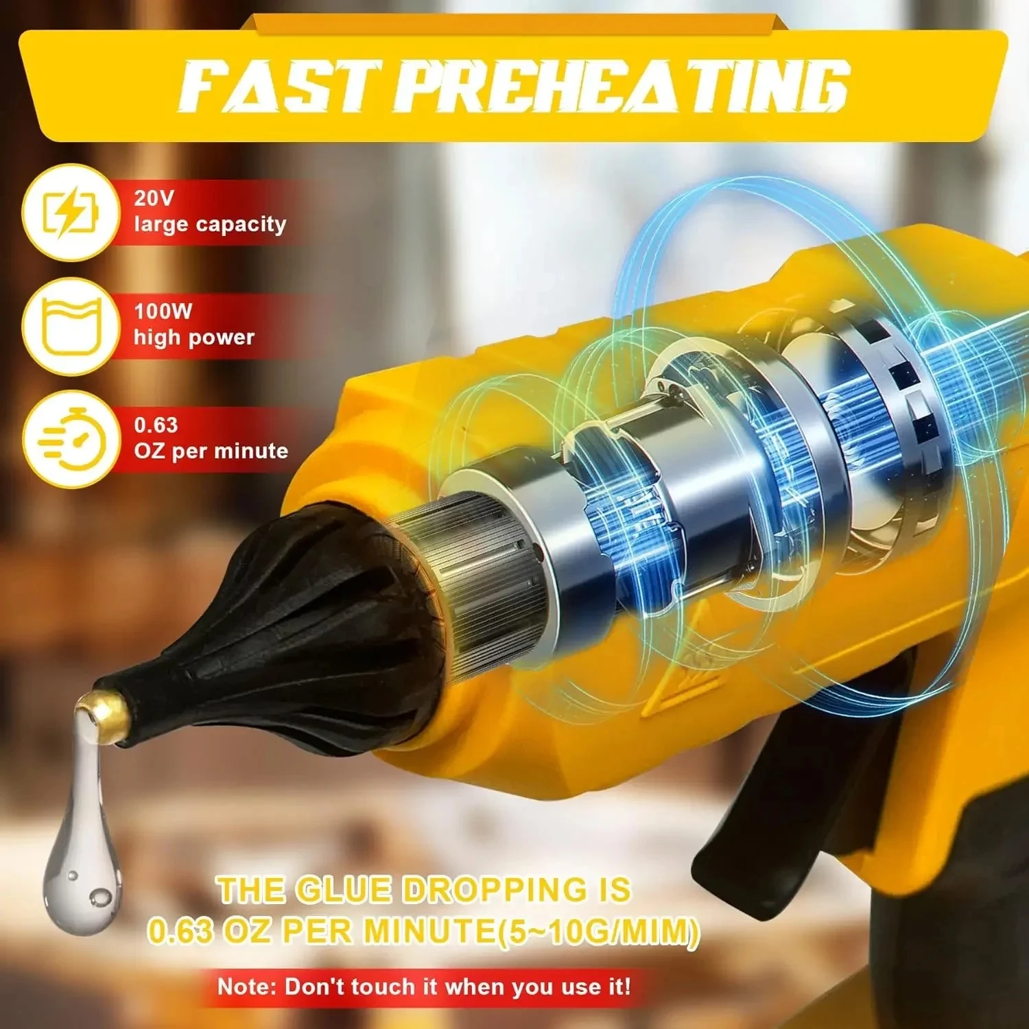 무선 전기 핸드헬드 핫 글루건 수리 DIY 도구 핫멜트 - Hot Melt Glue Gun Cordless 리뷰 및 가격